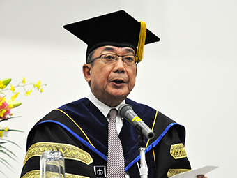 President Mishima's congratulatory address