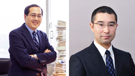 Professor Hirokazu Urabe and Associate Professor Takeshi Hata