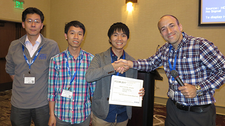 Associate Professor Kenji Kise got the Best Paper Award at FCCM 2017, Napa, USA
