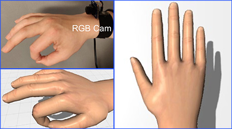 手首装着型小型カメラによるジェスチャー認識技術を開発