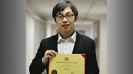 Hanli LIU won the IEEE SSCS Predoctoral Achievement Award