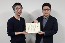 Mr.Shoki Ohta(right) and Assoc.Prof. Takayuki Nishio