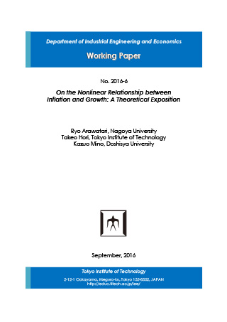 Department of Industrial Engineering and Economics Working Paper 2016-6
