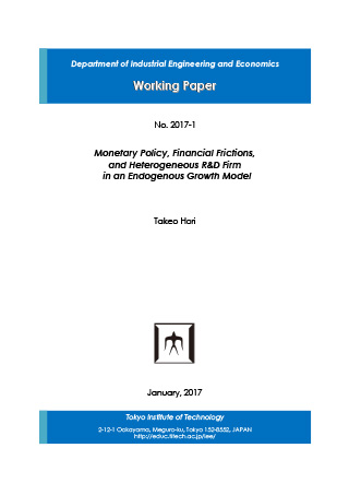 Department of Industrial Engineering and Economics Working Paper 2017-1