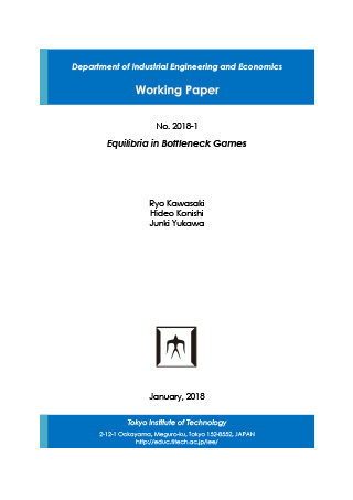 Department of Industrial Engineering and Economics Working Paper 2018-1