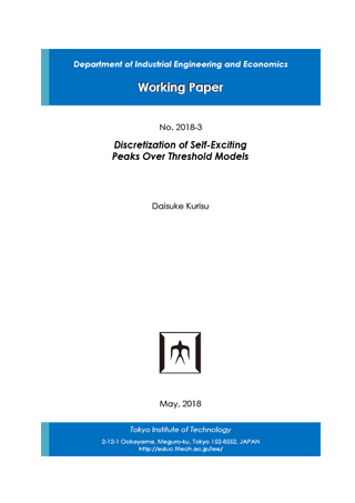 Department of Industrial Engineering and Economics Working Paper 2018-3