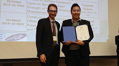 Mr. Pop-Paul Ewphun (Kosaka-Sato Lab.) won the High Quality Paper Award