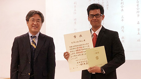 Aji Resindra Widyaさん（奥富・田中研）が日本機械学会三浦賞を受賞しました。