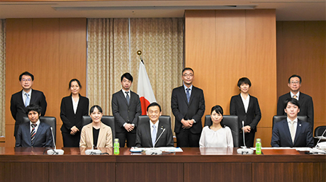 Assistant Prof. Wataru Umishio participated in the dialogue with the Minister of MEXT as a FOREST researcher