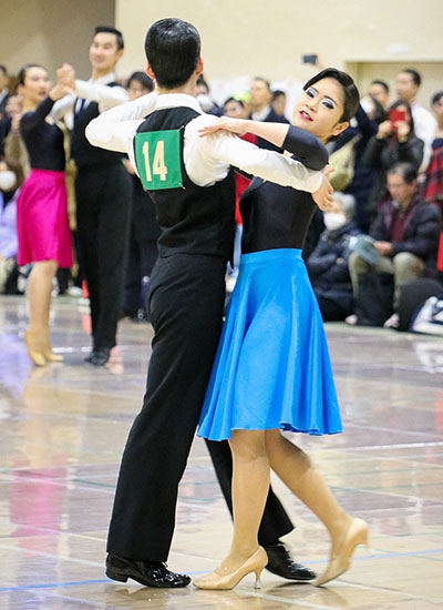 Nozomi Ogawa, 1st year, School of Science
Rina Yamaguchi, Shirayuri University
6th in foxtrot for 1st-year students