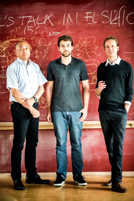 ELSI researchers, Masahiko Hara, Sebastian Sanden & Shawn McGlynn.