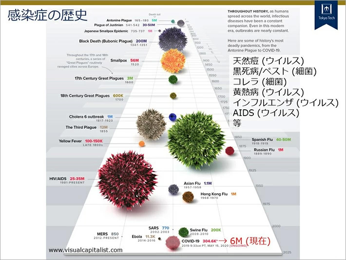 History of infectious diseases (from Keynote1 by Professor Yamaguchi)