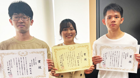 「第55回若手ペプチド夏の勉強会」で門之園研究室の学生が発表賞を受賞