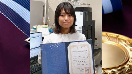 一瀬研究室の小澤美織さんが日本ビタミン学会第75回大会で学生優秀発表賞を受賞