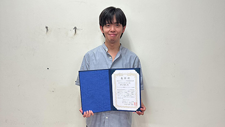 神谷・淺沼研究室の村尾侑大さんが第20回日本分子イメージング学会総会・学術集会で優秀発表賞を受賞												