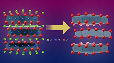 From layered transition metal oxide to 2D material: the discovery of 2H-NbO2