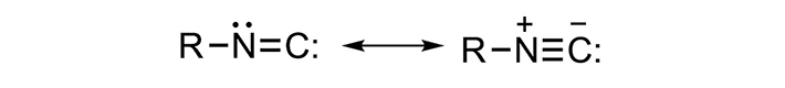 図5. イソシアノ基の共鳴式
