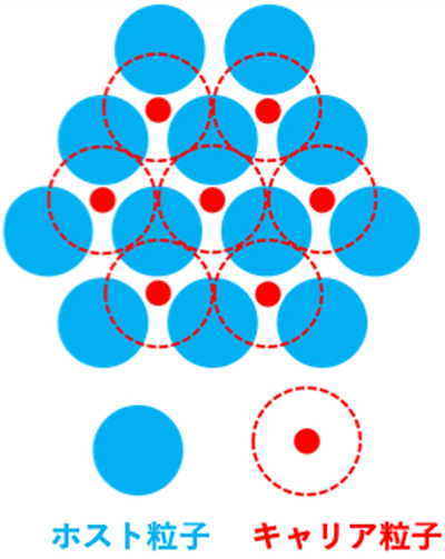図1. 超イオン伝導体における基本構造