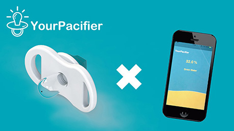 YourPacifier’s hydrating soother and mobile app work together to support both infant and parent