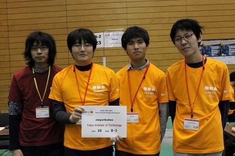 本学院学生がACM-ICPC World Finals出場！