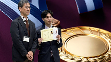 田原研究室の上原陸太さん（電気電子系 M1）が2025年度土壌物理学会で優秀ポスター賞を受賞