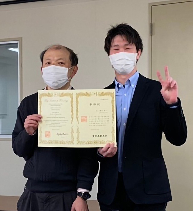 左：廣川二郎教授、右：櫻井壮一さん