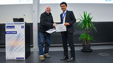 田原研究室の田野直輝さん（電気電子系 D2）が 2025 International Congress on Ultrasonics で RWB Stephens Honorable Mention Awards を受賞