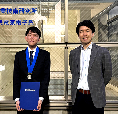 笹井 信宏さん（左）、庄司 雄哉准教授（右）