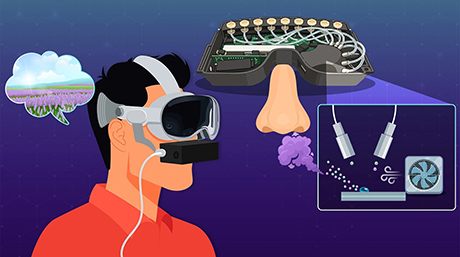 When smell meets virtual reality: wearable olfactory device for a realistic VR experience