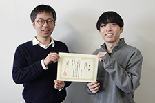 Mr.Kojin Yorita(right) and Assoc.Prof. Takayuki Nishio