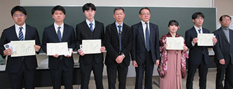 情報通信系優秀学生賞（学士）受賞者のみなさん