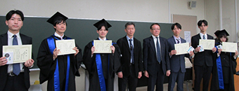 情報通信系優秀学生賞（修士）受賞者のみなさん