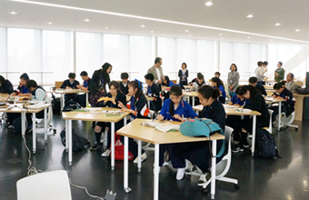 Open space at Ookayama Library