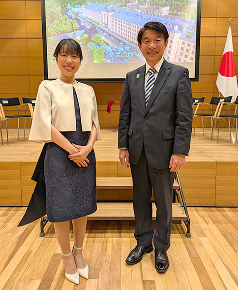 黒木祐子さんと、大竹尚登 東京科学大学理事長