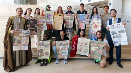 International students complete Intensive Japanese Course with poster presentations
