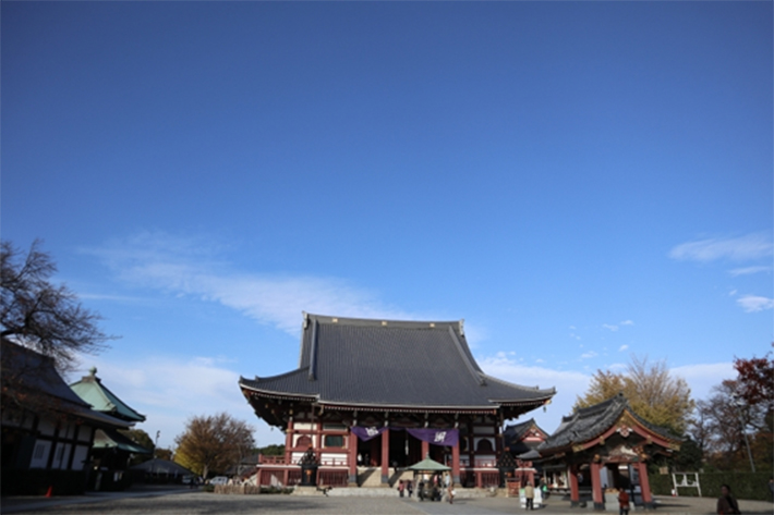 東京都大田区の代表的な名所のひとつ、池上本門寺本堂