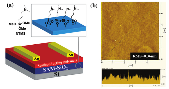 Figure 2. Layers of the thin-film transistors.