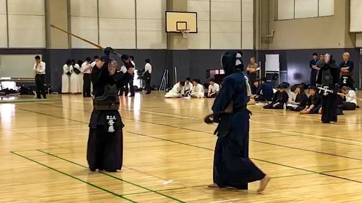 Saito (left) during his second bout