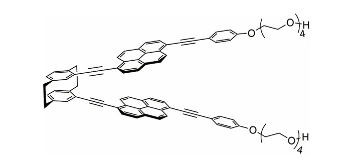 図1．[2.2]パラシクロファンを利用したヒンジ型超分子メカノフォアの分子骨格
