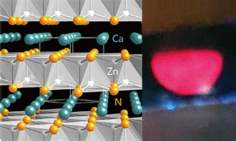 希少元素を使わずに赤く光る新窒化物半導体を発見
