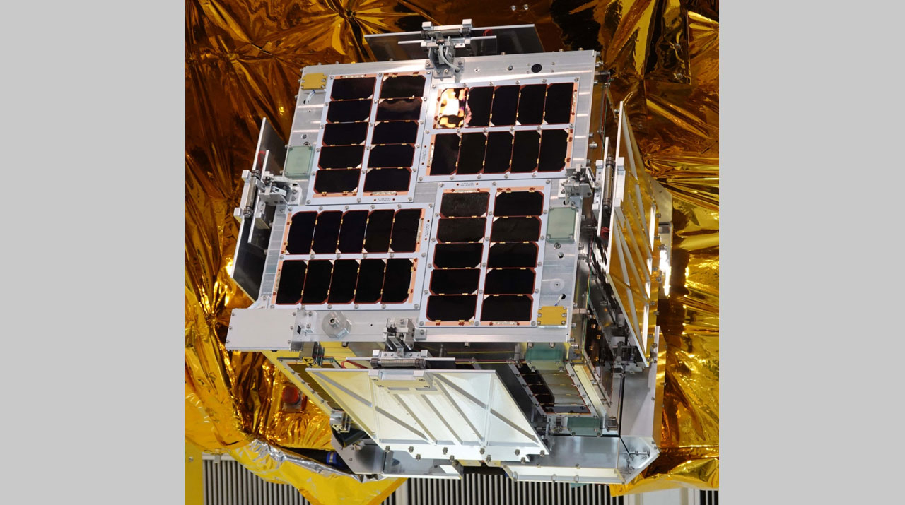 Development of the Demonstration Satellite HIBARI with Variable Shape Attitude Control