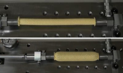 Operation example of the "Hydraulic High-Power Artificial Muscle"