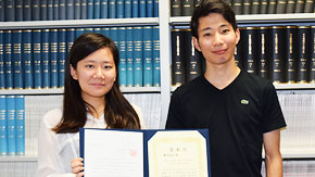 Mana HIGAKI (Inoue Sakaguchi lab) received the Best Presentation Award at the 66th annual meetings of the Society of Materials Engineering, Japan.