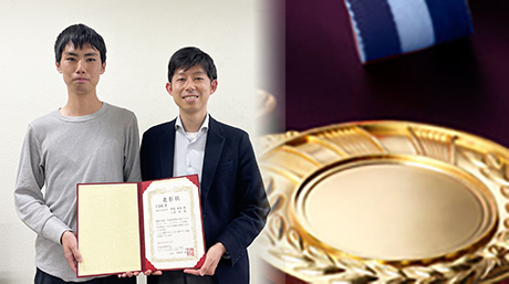 三浦研究室の伊藤颯吾さん（機械系 M1）と三浦智講師がUDX賞を受賞
