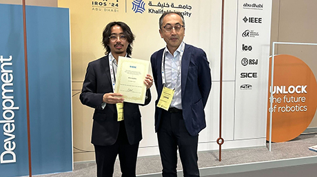 児玉大翔さん（遠藤玄研究室D1）がIEEE Robotics and Automation Society Japan Joint Chapter Young Award （IROS2024)を受賞