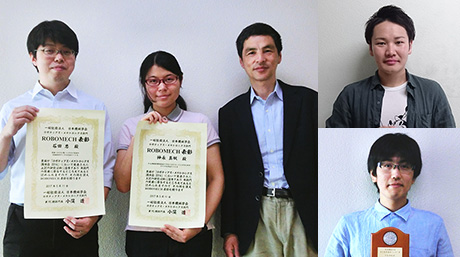 本学学生・教員が日本機械学会若手優秀フェロー賞・ROBOMECH表彰を受賞
