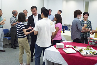 Welcome party with Prof. Kajita