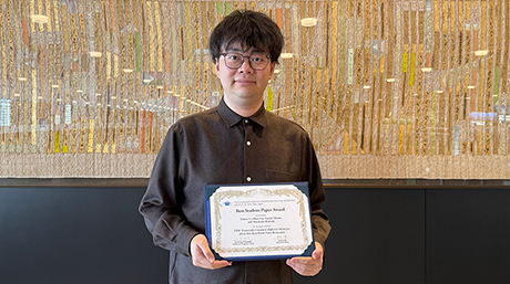 李一洲さん（奥富・紋野研究室）らがMMM2025においてBest Student Paper Awardを受賞